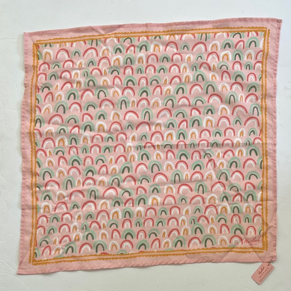 NWT Pink rainbow scarf/bandana from Hemlock